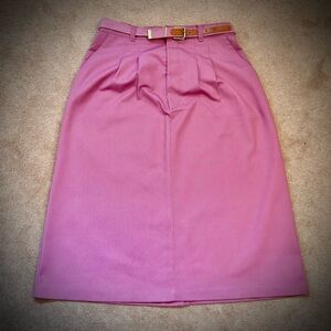 (#201) Vintage Garan by Marita Midi Skirt with Belt